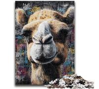 Puzzles 1000 pièces pour Adolescents Camel Art Aidez Le Cerveau à exercer des Jouets addictifs pour cultiver la Patience Décoration Parfaite 50x75cm