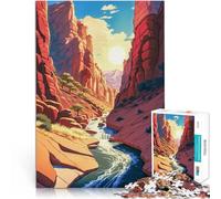 Puzzles 1000 pièces pour Adolescents Canyon du désert de la rivière Jouet éducatif d'apprentissage Une œuvre d'art 50x70cm