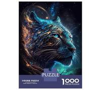 Puzzles 1000 Pièces pour Adolescents Celestial Galaxy Tiger Puzzles pour Adolescents, Jouets Anti-Stress, Difficile, Excellent Cadeau pour Les Jeux 70x50cm/1000pcs