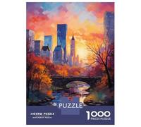 Puzzles 1000 Pièces pour Adolescents Central Park in Fall Puzzles pour Adolescents - Jeux Relaxants Et Anti-Stress - Idéal comme Cadeau pour Toute La Famille 52x38cm/1000pcs