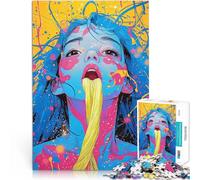 Puzzles 1000 pièces pour Adolescents Chaos coloré Séjour Anti-Stress pour Tuer Le Temps Offrir en Cadeau à Toute la Famille 75x50cm