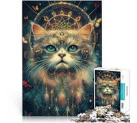 Puzzles 1000 pièces pour Adolescents Chat Persan Magique Jouets éducatifs d'apprentissage Interaction Parent-Enfant 75x50cm
