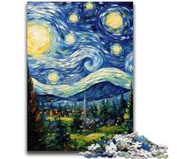 Puzzles 1000 pièces pour Adolescents, château étoilé, Jouets éducatifs, Anti-Stress, Interaction Parent-Enfant, pour Les 14 Ans et Plus, 50x75cm