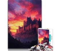 Puzzles 1000 pièces pour Adolescents Château médiéval 1000 pièces pour Adolescents, idéal comme Cadeau pour Toute la Famille Convient aux Enfants de 14 Ans et Plus (Taille 38x26cm)