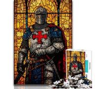 Puzzles 1000 pièces pour Adolescents Chevaliers médiévaux 1000 pièces pour Adolescents, idéal comme Cadeau pour Toute la Famille Convient aux Enfants de 14 Ans et Plus (Taille 75x50cm)