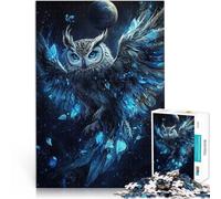 Puzzles 1000 pièces pour Adolescents Chouette des Merveilles cosmiques Défi Difficile est idéal comme Cadeau pour Toute la Famille 38x26cm