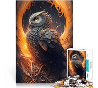 Puzzles 1000 pièces pour Adolescents Chouette estimée Compétition de Vitesse Manuelle est idéal comme Cadeau pour Toute la Famille 38x26cm