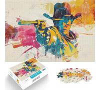 Puzzles 1000 pièces pour Adolescents Classique de la comédie du Far West Jeu de Quiz est idéal comme Cadeau pour Toute la Famille 75x50cm