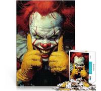 Puzzles 1000 pièces pour Adolescents Clown Fou et maléfique pour Le Jeu éducatif Challenge Toy Idées Cadeaux 38x26cm