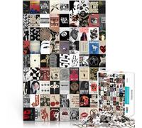 Puzzles 1000 pièces pour Adolescents Collage d'affiches rétro Jouets Jeux éducatifs Soulagement du Stress Œuvre d'art 75x50cm