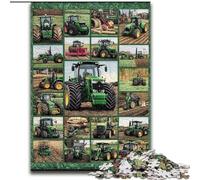 Puzzles 1000 pièces pour Adolescents, Collage de tracteurs, Jeu Stimulant et Jeu Familial avec des pièces entièrement emboîtables de Formes aléatoires 26x38cm