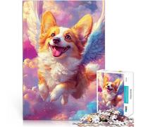 Puzzles 1000 pièces pour Adolescents Corgi aérien Défi Difficile pour soulager Le Stress Car C'est Un pour Toute la Famille 38x26cm