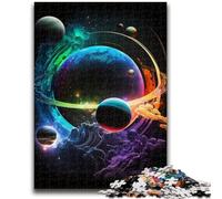 Puzzles 1000 pièces pour Adolescents Corgi Astronaute Amusement en Famille Activités Amusantes à la Maison, Cadeau d'anniversaire, Cadeaux de Voyage, pour et 14 Ans 38x26cm