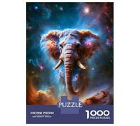 Puzzles 1000 Pièces pour Adolescents Cosmic Elephant Nebula Puzzle pour Adultes Jeux De Famille Améliorez Vos Souvenirs Offrez-Vous Un Cadeau pour Toute La Famille 52x38cm/1000pcs
