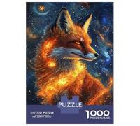 Puzzles 1000 Pièces pour Adolescents Cosmic Fox Majesty-5 Puzzle Jouet Décoration Murale Vacances À La Maison Cadeaux pour Les Amis Et La Famille 52x38cm/1000pcs