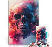 Puzzles 1000 pièces pour Adolescents Crâne Cosmique Séjour Anti-Stress pour Tuer Le Temps Jeu éducatif pour Anniversaire, Noël 50x70cm