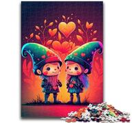 Puzzles 1000 pièces pour Adolescents Créature Love Duo Toys Jeux éducatifs Anti-Stress Interaction Parent-Enfant pour Les 14 Ans et Plus 50x75cm