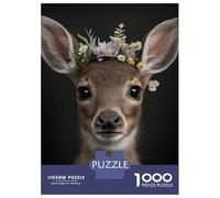 Puzzles 1000 Pièces pour Adolescents Cute Baby Fluffy Deer Puzzles pour Adolescents, Jouets Anti-Stress, Difficile, Excellent Cadeau pour Les Jeux 70x50cm/1000pcs