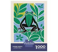 Puzzles 1000 Pièces pour Adolescents Cute Frog Preserve CA Puzzles pour Adolescents - Jeux Relaxants Et Anti-Stress - Idéal comme Cadeau pour Toute La Famille 70x50cm/1000pcs