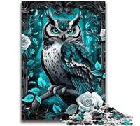 Puzzles 1000 pièces pour Adolescents Dark Owl Jeux éducatifs Décoration d'intérieur Collection d'artistes, Beaux-Arts 50x75cm