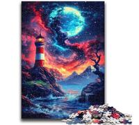 Puzzles 1000 pièces pour Adolescents Dengta Under The Blood Moon, Anti-Stress, défi Difficile, Chaque pièce est Unique - Jeu Familial Stimulant et Amusant 50x75cm