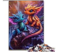 Puzzles 1000 pièces pour Adolescents Deux bébés Dragons pour Jeu éducatif Défi Jouet Collection Artistes, Beaux-Arts 50x75cm