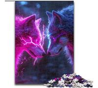 Puzzles 1000 pièces pour Adolescents Deux Loups, Analyse et Logique avec pièces entièrement emboîtables de Formes aléatoires, à partir de 14 Ans (Taille 50x75cm)