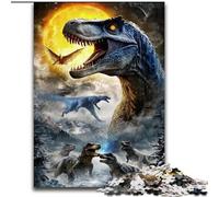 Puzzles 1000 pièces pour Adolescents Dinosaure, stimulent Le Cerveau, Jouets addictifs pour cultiver la Patience, décoration Parfaite (Taille 50x75cm)