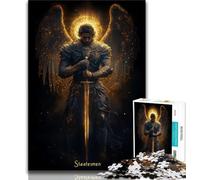 Puzzles 1000 pièces pour Adolescents Dix Chevaliers Anges médiévaux, Aidez Le Cerveau à exercer des Jouets addictifs pour cultiver la Patience Décoration Parfaite (38x26cm)