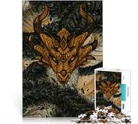 Puzzles 1000 pièces pour Adolescents Dragon masqué Jeu Familial Anti-Stress Défi Difficile Jouets de décoration pour la Maison 38x26cm