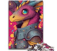 Puzzles 1000 pièces pour Adolescents Dragon Rider Un défi à compléter, mais Amusant et Humoristique Cadeau d'anniversaire, Cadeaux, décoration Murale 50x75cm