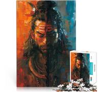 Puzzles 1000 pièces pour Adolescents Dualité de Shiva Jeu Familial Anti-Stress Défi Difficile Œuvre d'art 52x38cm
