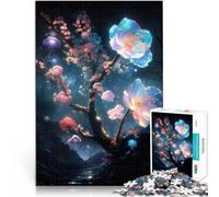 Puzzles 1000 pièces pour Adolescents Éclat de la Fleur de Prunier Jeux Amusants en Famille Décoration d'intérieur 38x26cm