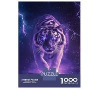 Puzzles 1000 Pièces pour Adolescents Electric Tiger Majesty Puzzles pour Adolescents, Jouets Anti-Stress, Difficile, Excellent Cadeau pour Les Jeux 70x50cm/1000pcs