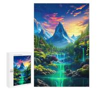 Puzzles 1000 pièces pour adolescents Enchanted Mountain Paradise Puzzles Jeux de relaxation Encourager la mémoire toute la famille 1000 pièces