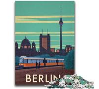 Puzzles 1000 pièces pour Adolescents et Adultes Berlin pour Les 14 Ans et Plus Cadeaux intéressants pour réduire Le Stress et Les émotions (Taille 38x26cm)
