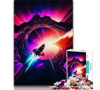 Puzzles 1000 pièces pour Adolescents et Adultes,Puzzles d'histoires de vaisseaux spatiaux pour Adolescents,Jeux éducatifs,décoration Murale,Cadeaux d'anniversaire et de Noël Uniques (Taille 75x50cm)