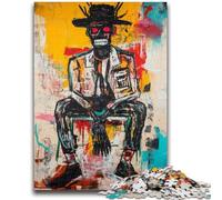 Puzzles 1000 pièces pour Adolescents et Adultes Puzzles Robot Basquiat pour Adultes, Cadeaux d'anniversaire et Cadeaux Uniques pour Les 14 Ans et Plus (38x26cm)