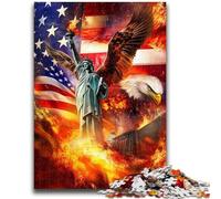 Puzzles 1000 pièces pour Adolescents et Adultes Puzzles Statue de la Liberté pour Adultes, défi Difficile à Offrir en Cadeau à Toute la Famille 50x75cm