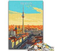 Puzzles 1000 pièces pour Adolescents et Adultes Voyage à Berlin pour Les 14 Ans et Plus Cadeaux intéressants pour réduire Le Stress et Les émotions (Taille 38x26cm)