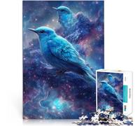 Puzzles 1000 pièces pour Adolescents Étoiles de la Galaxie de l'oiseau Bleu Jeux de détente Cadeau d'œuvre d'art 38x26cm
