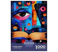 Puzzles 1000 Pièces pour Adolescents Expressionist Geometry Knowledge - Vibrant Puzzles pour Adolescents, Jouets Anti-Stress, Difficile, Excellent Cadeau pour Les Jeux 70x50cm/1000pcs