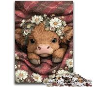 Puzzles 1000 pièces pour Adolescents Farm Yak Relax Games Jeu éducatif pour Anniversaire, Noël pour et jusqu'à 14 Ans 26x38cm