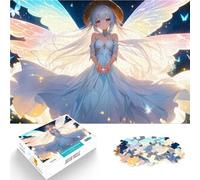 Puzzles 1000 pièces pour Adolescents Fée Fille aux Ailes de Papillon Jeux éducatifs Renforcer l'amour Entre Les Couples 75x50cm