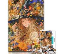 Puzzles 1000 pièces pour Adolescents, Filles animées, 1000 pièces pour Adultes, Collection de Jeux intellectuels, Beaux-Arts 26x38cm