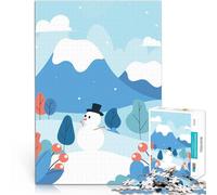Puzzles 1000 pièces pour Adolescents Flat IIllustration Saison Jouets éducatifs d'apprentissage Bon Cadeau 52x38cm
