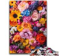 Puzzles 1000 pièces pour Adolescents, Fleurs artistiques, Anti-Stress, défi Difficile, à Offrir en Cadeau à Toute la Famille, 50x75cm