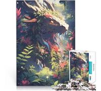 Puzzles 1000 pièces pour Adolescents Forêt Sensible Séjour Anti-Stress pour Tuer Le Temps avec Affiche et Feuille de Questions correspondantes 50x70cm
