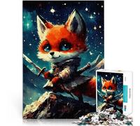 Puzzles 1000 pièces pour Adolescents Fox Samurai Japon pour Le Jeu éducatif Challenge Toy Jouets de décoration pour la Maison 75x50cm