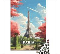 Puzzles 1000 pièces pour Adolescents France Paris, Eiffel Tower | Décoration parfaite pour un séjour à la maison pour passer le temps cadeaux de Noël et d'anniversaire 38x26cm